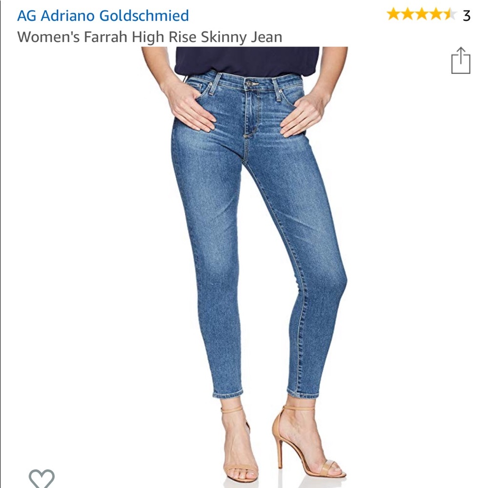 Farrah High Rise Ankle Skinny in California Blue